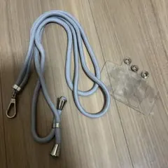 スマホショルダーストラップ スマホ ストラップ 調節可能 グレー