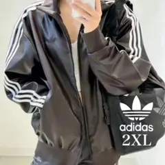 新品2XL】窪塚洋介 アディダス フェイクレザージャケットトップ