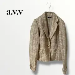 a.v.v アーヴェヴェ　テーラードジャケット　イエロー　39のサムネイル