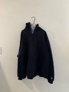 Champion ブラック ジップアップパーカー 5L