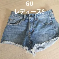 GU デニムブルー カジュアルショートパンツ