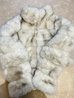 フェイクファーコート ショート丈