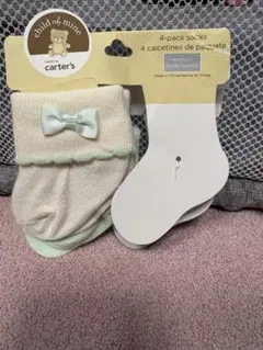 Carter's 新生児用靴下 2足セット