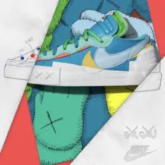 新品 sacai × KAWS × NIKE ネプチューン BLAZER LOW