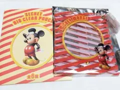 ディズニー　シークレットビッグクリアポーチ　ミッキー