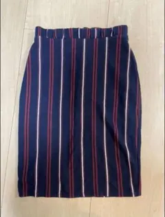 【冬物SALE】OZOC ストライプペンシルタイトスカート♡