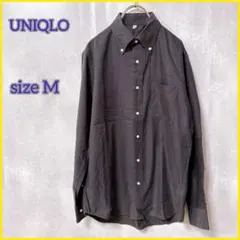 【UNIQLO】 ユニクロ (M) シャツ 綿100%シャツ 長袖シャツ