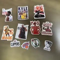 非売品】1994年 マクドナルド NBA ステッカー 10枚＋バーガーシール付