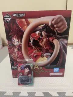 さ*ら様 一番くじ】ワンピース　A賞　フィギュア、プロモカード　モンキー・D・ル