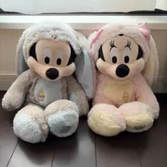 ミッキー ミニー ぬいぐるみ ウサギ耳付き