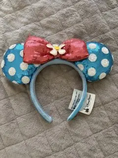 ディズニー　カチューシャ　上海ディズニー　スパンコール