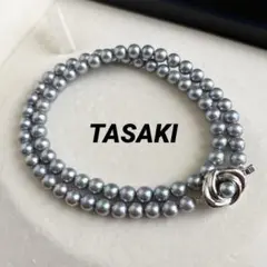 ✨テリ◎✨TASAKI グレーベビーパールネックレス 5.5〜5.9mm 24g 