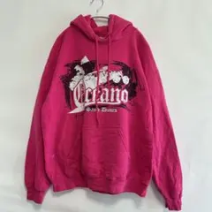 ギルダン プリント パーカー フード 長袖 L 桃 綿混 カジュアル お出かけのサムネイル