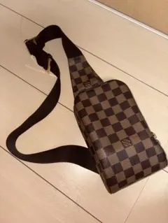 真贋済 美品 ルイヴィトン ダミエ ボディ・ウエストポーチ