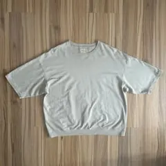 Sanca サンカ ベージュ カーキ 半袖スウェット Tシャツ サイズ3のサムネイル