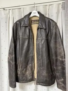 90s COLOMBIA Leather Blouson Filling JKTのサムネイル