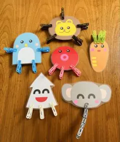知育玩具 指先あそび 洗濯バサミ遊び