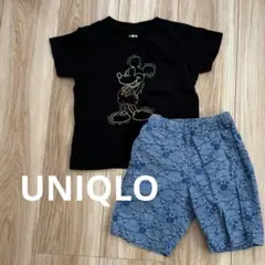 100サイズ　ユニクロ　ミッキーマウス　Tシャツ　ステテコ　２点セット