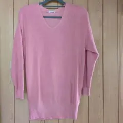 コルザ COLZA レディース 長袖ニット ピンク L Ｖネック ハニーズ