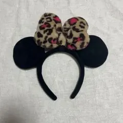 ミニー カチューシャ ヒョウ柄