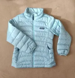 patagonia ライトブルー 中綿コート キッズS(7-8) 130-140