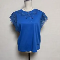 【新品】スーパービューティー刺繍フラワーレースカットソー44のサムネイル