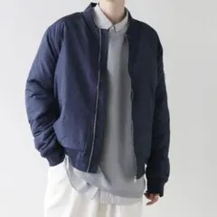 MA-1 ブルゾン ネイビー XXL　中綿入り　ASTRONOMY