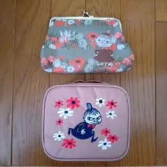 MOOMIN リトルミイ がま口ポーチ・ミラー付きポーチ　2点セットのサムネイル