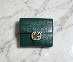 GUCCI インターロッキング　二つ折り財布　Interlocking