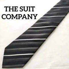 THE SUIT COMPANY ストライプ柄シルクネクタイ
