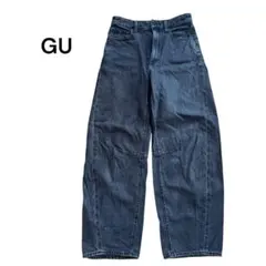 GU バレルレッグジーンズ レディース S ダークグレーのサムネイル