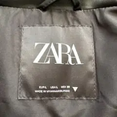 n*z様 ZARA ブラック ダウンベスト