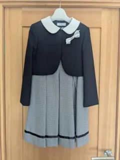 CHOPIN 格子柄ワンピースとボレロセット フォーマルドレス 130