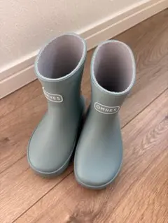 [美品:使用は室内1回のみ]OMNES ブルーグレー レインブーツ 13.0