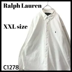 90s ラルフローレン BLAIRE ブレア 長袖シャツ ホワイト 白 XXL