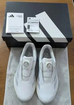 adidas BOAゴルフシューズ 【23㌢】ホワイト/オレンジ 新品未使用