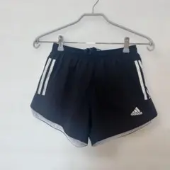adidas [M] 黒 ショートパンツ サイドストライプ ブラック アディダス