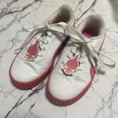 TROLLS PUMA キッズ スニーカー ホワイト ピンク　18cm