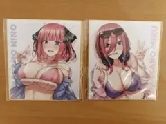 五等分の花嫁 中野二乃 中野三玖 ミニ色紙 缶子牧場