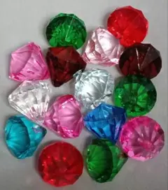 15点セット　大サイズ 多面 　鈴丸 ビーズ