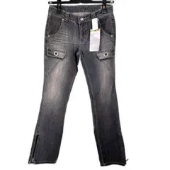 新品未使用タグ付 CAMEL ROAD ギミックデニムパンツ グレー M Y2Kのサムネイル