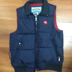 ダウンベスト　メンズ　ネイビー