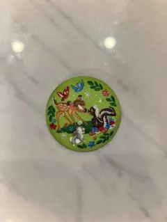 バンビ　刺繍缶バッジ　Disney Characters Biscuit2