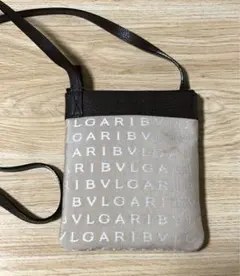 ブルガリ　ロゴマニア　ショルダーバッグ　キャンバス　ブルガリブルガリ　サコッシュ
