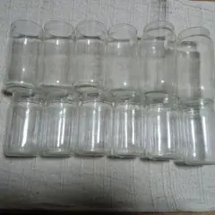 ガラス製空き瓶12個セット