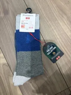 【新品】ユニクロ JWアンダーソン ヒートテックソックス ブルー 25-27cm