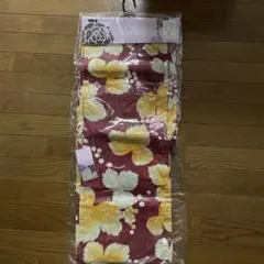YUKATA 赤色葉模様 浴衣 フリーサイズ
