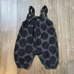 ベビー　水玉ロンパース　オーバーオール　西松屋　80cm