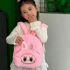 ラブブ　ピンク リュックサック キッズ ベビー ふわふわ かわいい