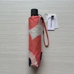 【タグ付新品】marimekko 折りたたみ傘 ウニッコ柄 サーモンピンクのサムネイル